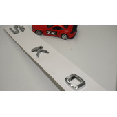 Skoda Bagaj Yeni Nesil Uzun Krom ABS 3M 3D Yazı Logo Amblem - 4