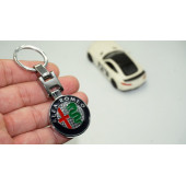 Alfa Romeo Logo Krom Metal Çift Yön Anahtarlık Orjinal Ürün - 1