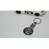 Alfa Romeo Logo Krom Metal Çift Yön Anahtarlık Orjinal Ürün - 3