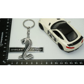 DK Ford Mustang Kobra Shelby GT500 Logo Krom Metal Çift Yön Anahtarlık - 5