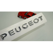 DK Tuning Peugeot Bagaj Krom ABS 3M 3D Yazı Logo Amblem 18,5 Cm - 1
