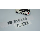 Dk Tuning B200 Cdi Bagaj Krom Abs 3m 3d Yazı Logo Benz İle Uyumlu - 2