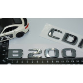 Dk Tuning B200 Cdi Bagaj Krom Abs 3m 3d Yazı Logo Benz İle Uyumlu - 4