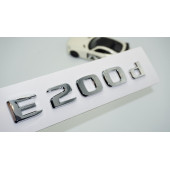 DK Tuning E200d Bagaj Krom ABS 3M 3D Yazı Logo Benz İle Uyumlu - 1