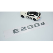 DK Tuning E200d Bagaj Krom ABS 3M 3D Yazı Logo Benz İle Uyumlu - 2