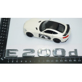 DK Tuning E200d Bagaj Krom ABS 3M 3D Yazı Logo Benz İle Uyumlu - 4