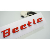 DK Tuning Volkswagen Beetle Bagaj Kırmızı ABS Yazı Logo Amblem - 1