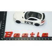 DK Tuning Volkswagen Beetle Bagaj Kırmızı ABS Yazı Logo Amblem - 4