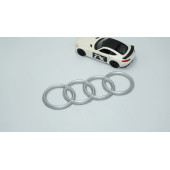 DK Tuning Motor Kapağı 16cm Gri Amblem Logosu Audi İle Uyumlu - 3