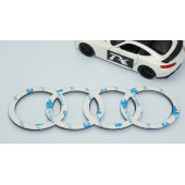 DK Tuning Motor Kapağı 16cm Gri Amblem Logosu Audi İle Uyumlu - 5