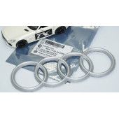 DK Tuning Motor Kapağı 16cm Gri Amblem Logosu Audi İle Uyumlu - 7