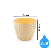 Omnipazar SO-KAP3 Kapadokya Dekoratif Plastik Saksı 2.5 Litre No 3 - 10