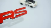 DK Tuning RS Kırmızı Metal Bagaj Yazı Logo Amblem Honda İle Uyumlu - 1