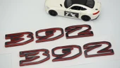 DK Tuning Wrangler Rubicon 392 Kırmızı Siyah Kaput Yazı Jeep İle Uyumlu - 5