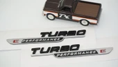 DK Tuning Turbo E Performance Gri Siyah Çamurluk Yanı Logo Benz İle Uyumlu thumbnail 5