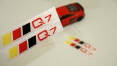 Audi Q7 Logo 3M 3D Damla Silikon Torpido Bagaj Çamurluk Logo Ambl - 1