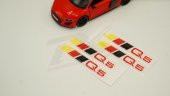 Audi Q5 Logo 3M 3D Damla Silikon Torpido Bagaj Çamurluk Logo Ambl - 3