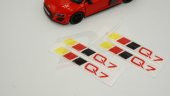 Audi Q7 Logo 3M 3D Damla Silikon Torpido Bagaj Çamurluk Logo Ambl - 3