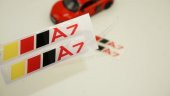 Audi A7 Logo 3M 3D Damla Silikon Torpido Bagaj Çamurluk Logo Ambl - 1