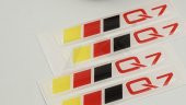 Audi Q7 Logo 3M 3D Damla Silikon Torpido Bagaj Çamurluk Logo Ambl - 4