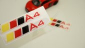 Audi A4 Logo 3M 3D Damla Silikon Torpido Bagaj Çamurluk Logo Ambl - 1