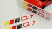 Audi Q7 Logo 3M 3D Damla Silikon Torpido Bagaj Çamurluk Logo Ambl - 5