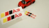Audi A3 Logo 3M 3D Damla Silikon Torpido Bagaj Çamurluk Logo Ambl - 1