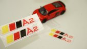 Audi A2 Logo 3M 3D Damla Silikon Torpido Bagaj Çamurluk Logo Ambl - 1