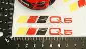 Audi Q5 Logo 3M 3D Damla Silikon Torpido Bagaj Çamurluk Logo Ambl - 6