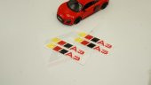 Audi A3 Logo 3M 3D Damla Silikon Torpido Bagaj Çamurluk Logo Ambl - 2