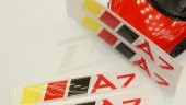 Audi A7 Logo 3M 3D Damla Silikon Torpido Bagaj Çamurluk Logo Ambl - 5