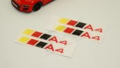Audi A4 Logo 3M 3D Damla Silikon Torpido Bagaj Çamurluk Logo Ambl - 3