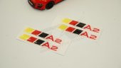 Audi A2 Logo 3M 3D Damla Silikon Torpido Bagaj Çamurluk Logo Ambl - 3