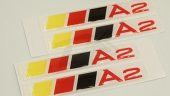Audi A2 Logo 3M 3D Damla Silikon Torpido Bagaj Çamurluk Logo Ambl - 4