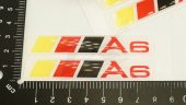 Audi A6 Logo 3M 3D Damla Silikon Torpido Bagaj Çamurluk Logo Ambl thumbnail 6