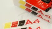 Audi A4 Logo 3M 3D Damla Silikon Torpido Bagaj Çamurluk Logo Ambl - 5