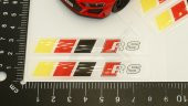 Audi RS Logo 3M 3D Damla Silikon Torpido Bagaj Çamurluk Logo Ambl thumbnail 6