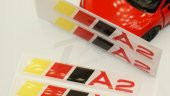 Audi A2 Logo 3M 3D Damla Silikon Torpido Bagaj Çamurluk Logo Ambl - 5