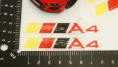 Audi A4 Logo 3M 3D Damla Silikon Torpido Bagaj Çamurluk Logo Ambl - 6