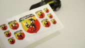 Fiat Abarth Logo 3M 3D Damla Silikon Torpido Bagaj Çamurluk Logo - 1