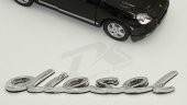 Porsche Diesel Krom ABS 3M 3D Çamurluk Yanı Yazı Logo Orjinal Ürü thumbnail 5