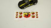 Fiat Abarth Logo 3M 3D Damla Silikon Torpido Bagaj Çamurluk Logo - 2