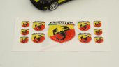 Fiat Abarth Logo 3M 3D Damla Silikon Torpido Bagaj Çamurluk Logo - 3