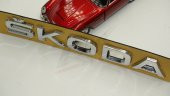Skoda Bagaj Krom ABS 3M 3D Yazı Logo Amblem - 7