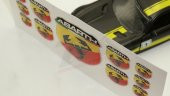 Fiat Abarth Logo 3M 3D Damla Silikon Torpido Bagaj Çamurluk Logo - 6
