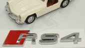 Audi RS4 Bagaj Krom ABS 3M 3D Yazı Logo Amblem Orjinal ürün - 5