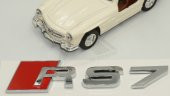 Audi RS7 Bagaj Krom ABS 3M 3D Yazı Logo Amblem Orjinal ürün - 10