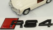 Audi RS4 Bagaj Krom ABS 3M 3D Yazı Logo Amblem Orjinal ürün - 10