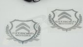 Citroen Motors Logo Kelebek Cam Buğday Başakları Logo 2Li Seti - 2