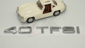 Audi 40 TFSİ Krom ABS 3M 3D Bagaj Yazı Logo Orjinal Ürün thumbnail 4